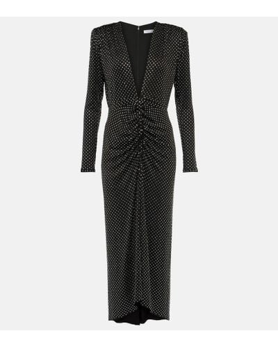 Veronica Beard Rhinestone-embellished Maxi Dress - Black