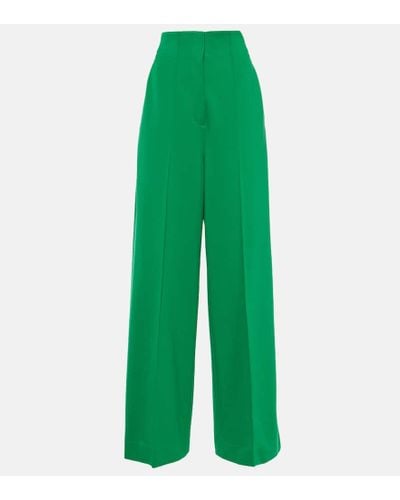 Dorothee Schumacher Pantalones anchos de tiro alto - Verde