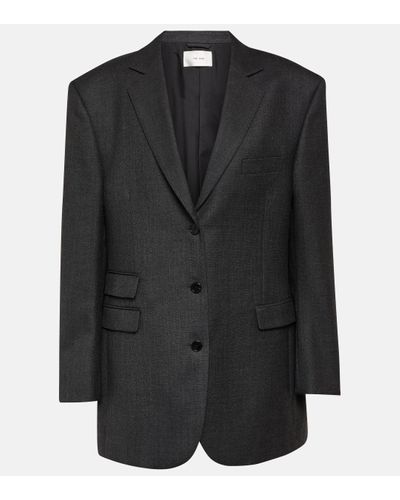 The Row Veste de costume Ule en laine - Noir