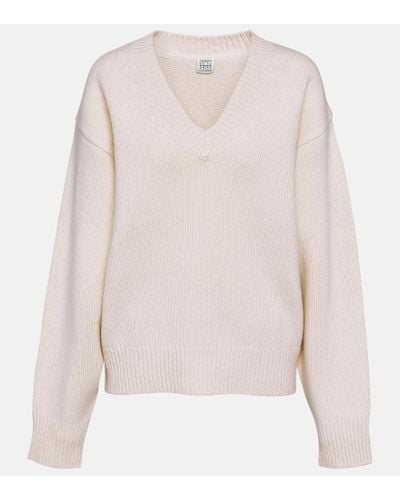 Totême Pullover in lana e cashmere - Rosa