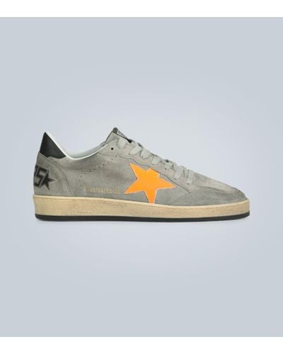 Golden Goose Sneakers Ball Star aus Veloursleder - Grau