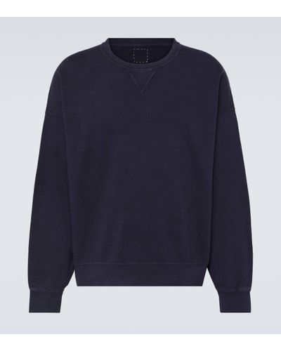 Visvim Cotton-blend Jersey Sweatshirt - Blue
