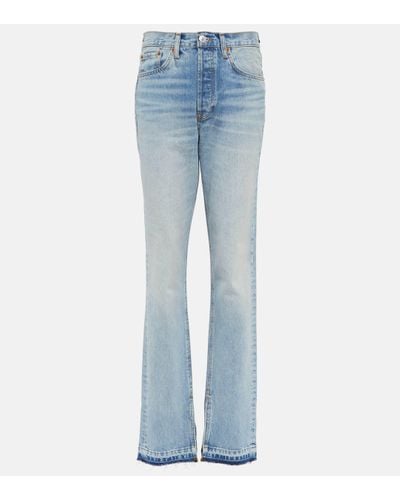 RE/DONE High-rise Bootcut Jeans - Blue