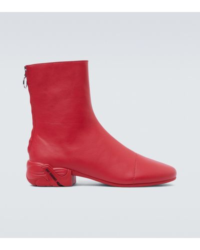 Raf Simons Solaris-2 High Boots - Red