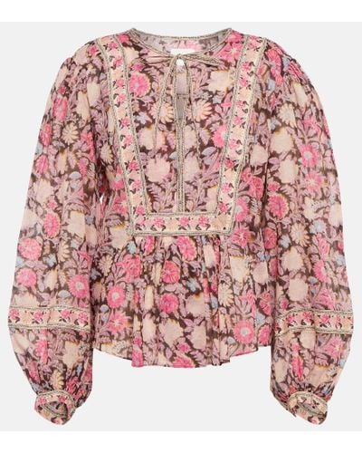 Isabel Marant Blusa Gayle in cotone - Rosa