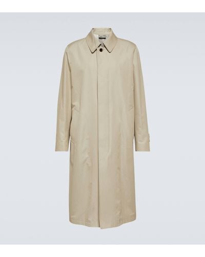 Tom Ford Cotton And Silk Coat - Natural