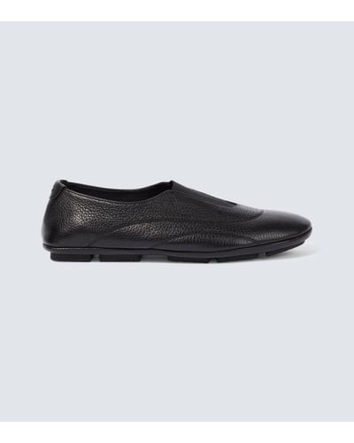 Dolce & Gabbana Chaussures plates en cuir - Noir