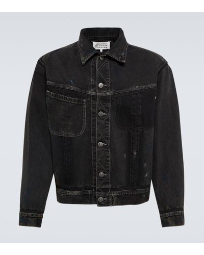 Maison Margiela Paint Denim Jacket - Black