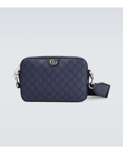 Gucci Messenger Bag Ophidia GG aus Canvas - Blau