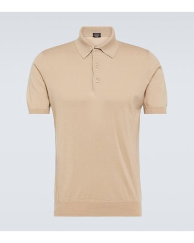 Kiton Cotton Polo Shirt - Natural