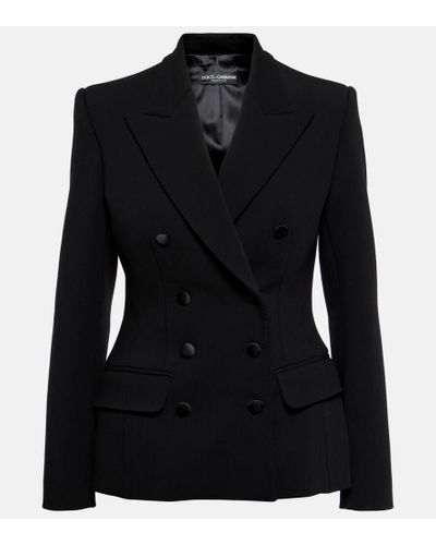 Dolce & Gabbana Jacke aus einem Wollgemisch - Schwarz