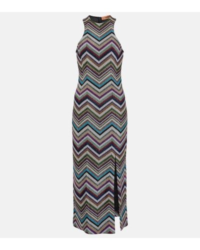 Missoni Zig Zag Wool-blend Midi Dress - Multicolor