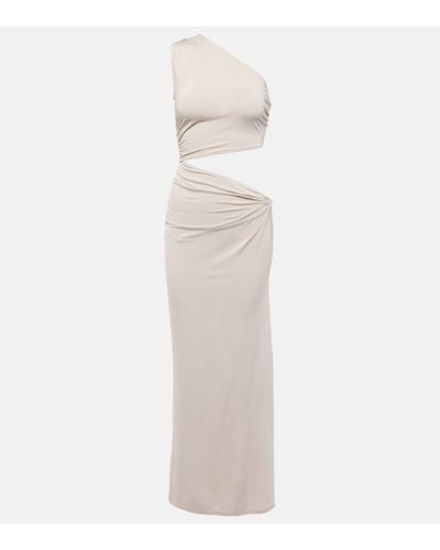 JADE Swim Yana Cutout Jersey Maxi Dress - White