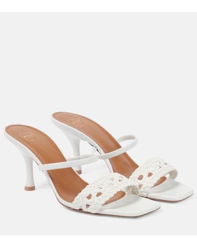 Malone Souliers Frida Leather Mules - Natural