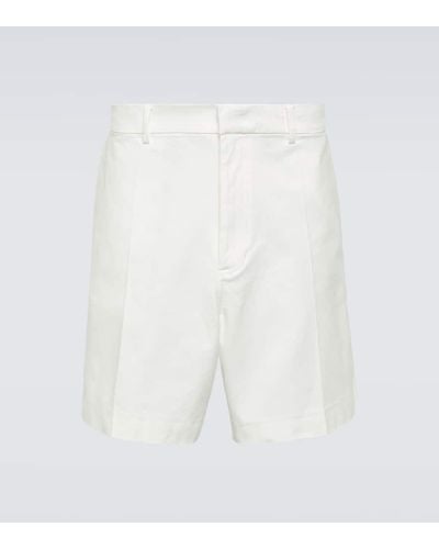 Valentino Cotton Canvas Bermuda Shorts - White