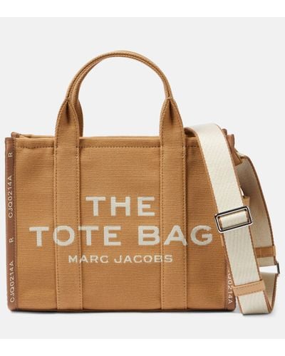 Marc Jacobs Cabas The Large en toile - Marron