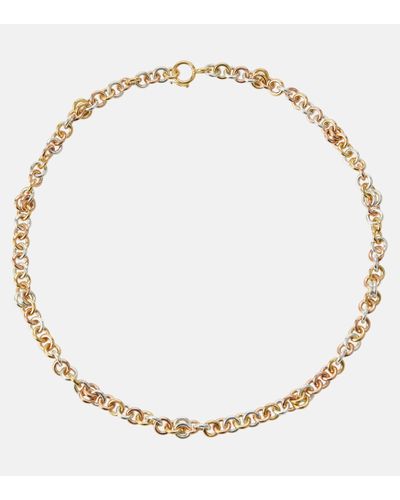 Spinelli Kilcollin Serpens 18kt Gold, Rose Gold And Sterling Silver Chain Necklace - Metallic