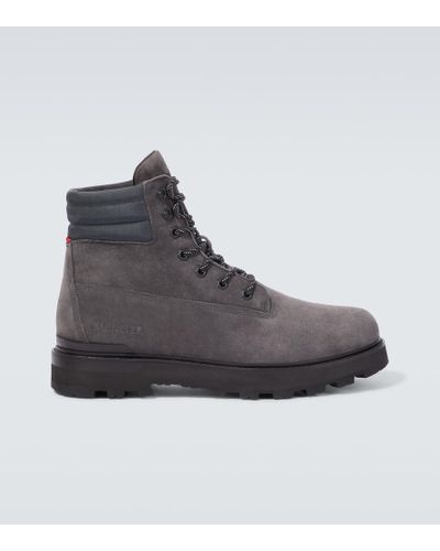 Moncler Peka Suede Ankle Boots - Black