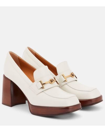 Tod's Pumps mocassino in pelle - Bianco