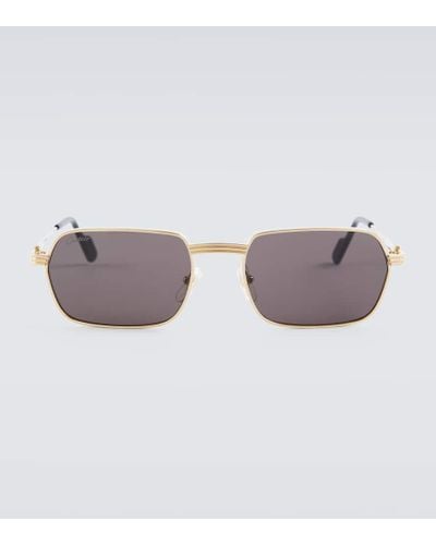 Cartier Gafas de sol rectangulares - Gris