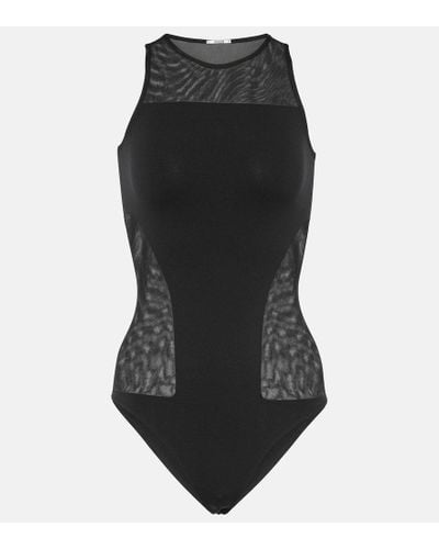Wolford Body Sheer Opaque - Negro