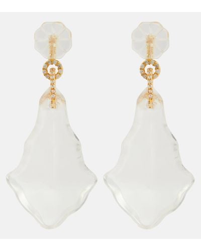Zimmermann Crystal Chandelier Gold-plated Earrings - White