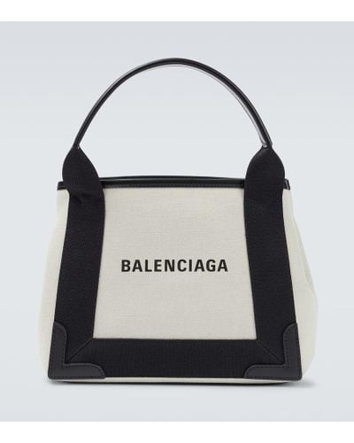 Balenciaga Tote Bag Cabas aus Canvas - Schwarz