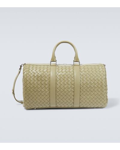 Bottega Veneta Sac de voyage Intrecciato Medium en cuir - Métallisé