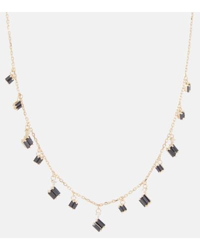 Suzanne Kalan Cascade 18kt Gold Necklace With Sapphires And Diamonds - Natural