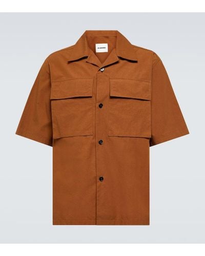 Jil Sander Cotton Shirt - Brown
