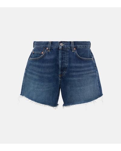 Citizens of Humanity Annabelle High-rise Denim Shorts - Blue