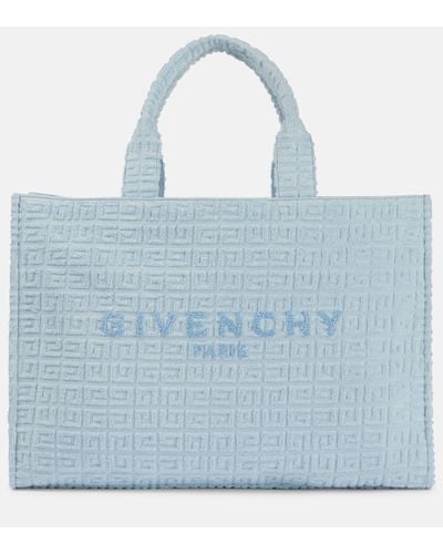 Givenchy Plage G-tote Medium 4g Terry Tote Bag - Blue