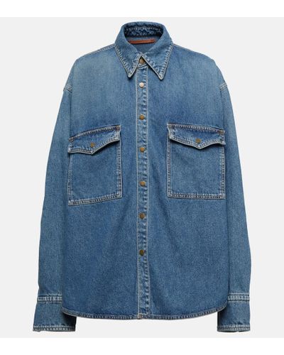 Petar Petrov Oversized Denim Shirt - Blue