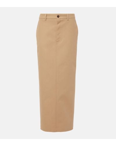 Wardrobe NYC Drill Cotton Maxi Skirt - Natural