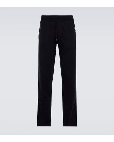 Loro Piana Leisure Cotton And Cashmere Pants - Blue