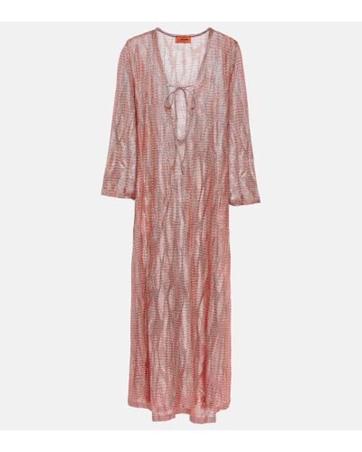 Missoni Jacquard Beach Dress - Pink