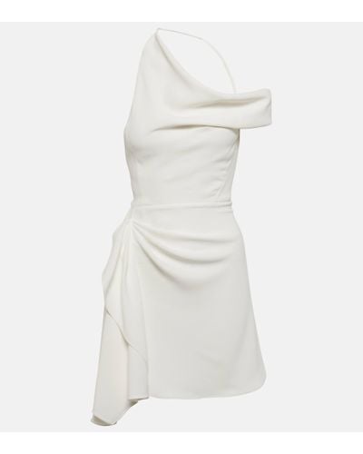 Maticevski Dossier Asymmetric Crepe Minidress - White