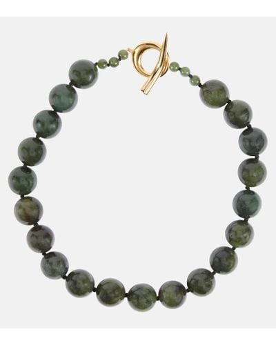 Sophie Buhai Boule Medium Beaded Jade Necklace - Green