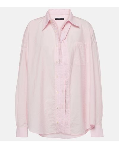 Y. Project Cotton-blend Shirt - Pink