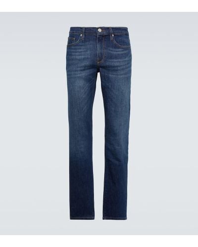 FRAME Mid-Rise Slim Jeans L'Homme - Blau