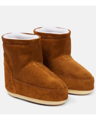 Moon Boot Suede Ankle Boots - Brown