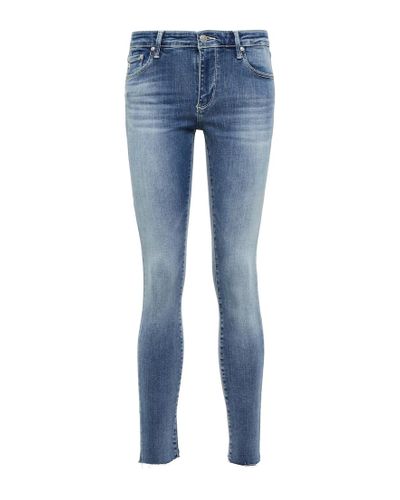 AG Jeans The Legging Mid-rise Skinny Jeans - Blue