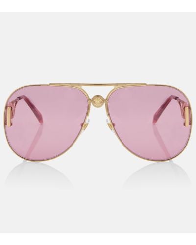Versace Aviator Sunglasses - Pink