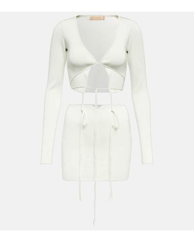 AYA MUSE Cibari Cutout Minidress - White