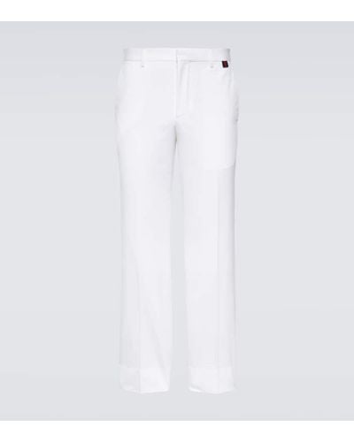 Gucci Pantaloni in cotone - Bianco