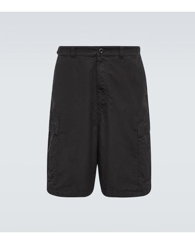 Balenciaga Shorts cargo de algodon - Negro