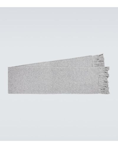 Dolce & Gabbana Technical Wool-blend Scarf - Gray
