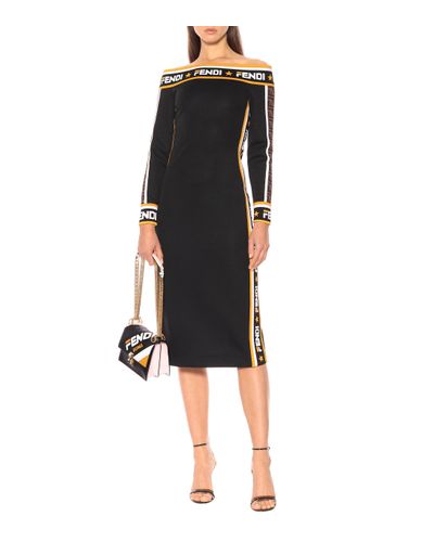 black fendi dress