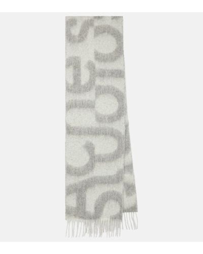 Acne Studios Schal aus einem Wollgemisch - Grau