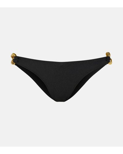 SAME Chain-detail Bikini Bottoms - Black